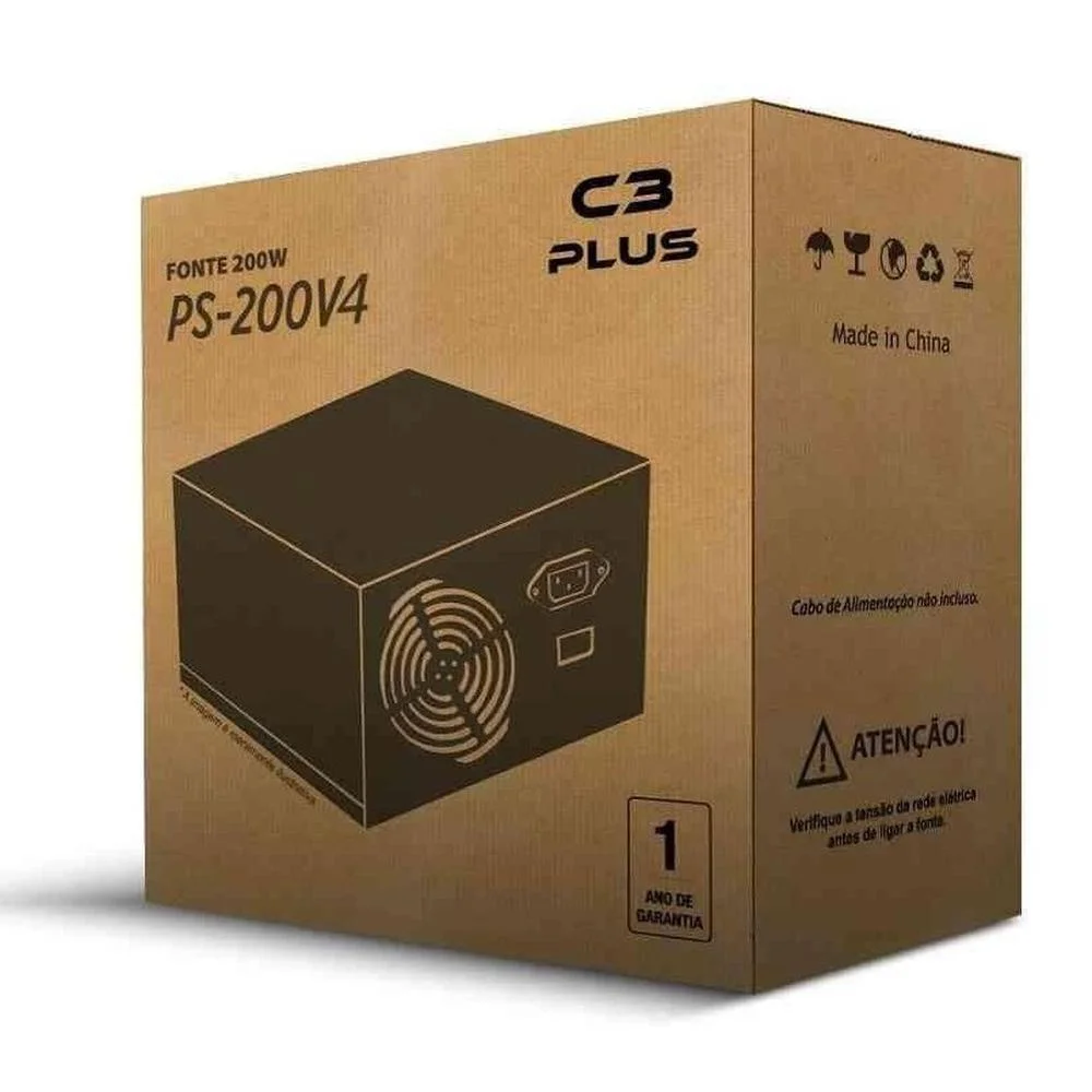 Fonte de Alimentação OS-200V4 ATX 200W