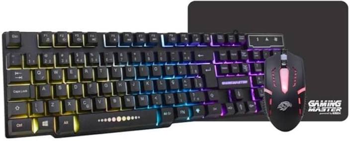 Teclado e Mouse Gamer - 1000 DPI, LED Mousepad de excelente fixação - KM52 + MOA8 + FX-X2218