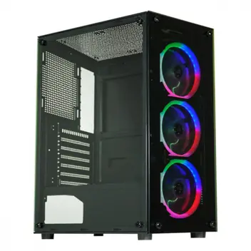 Pc i5 de 7geração com 16gb ddr4, ss240gb, Gabinete gamer com 2 fans, fonte 500w reais 80 plus