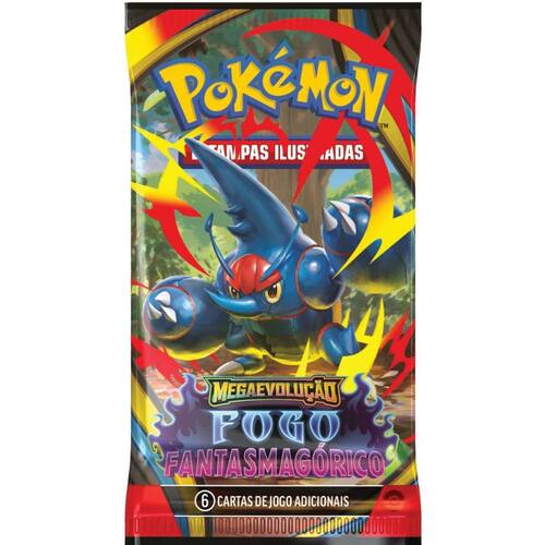 1 Booster (6 Cartas) Mega Evolução Fogo Fantasmagórico